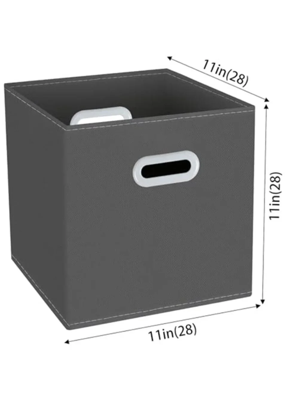 Storage bins Cubes Fabric Cube Organizer with Handle Foldable Cube 11x11x11